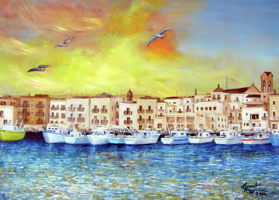 Mola Di Bari 2021 Painting by Leonardo Ruggieri