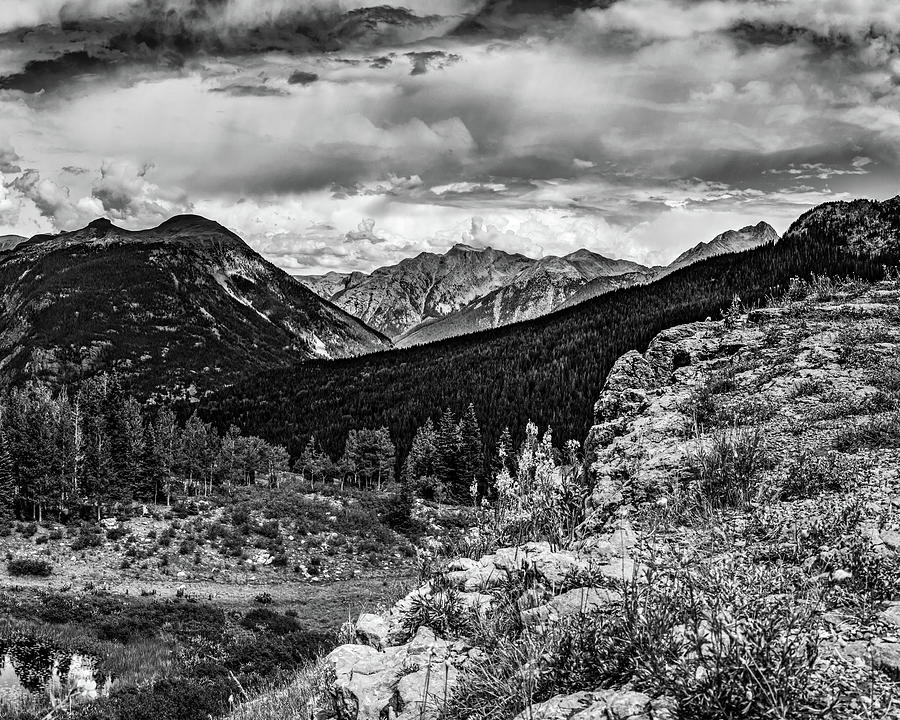 Molas Pass In The Colorado Rocky Mountains - Black and White Photograph ...