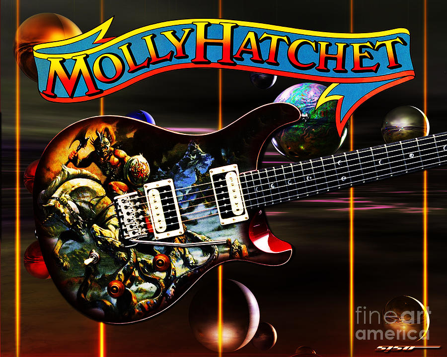 Molly hatchet logo Digital Art by Danilo shop