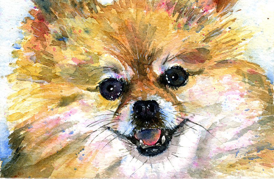 Dog Painting - Molly by John D Benson