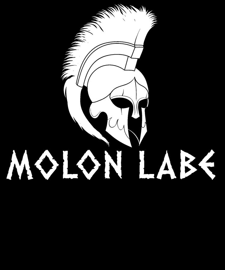 Molon Labe Spartan Warrior Helmet Digital Art by Jacob Zelazny - Pixels
