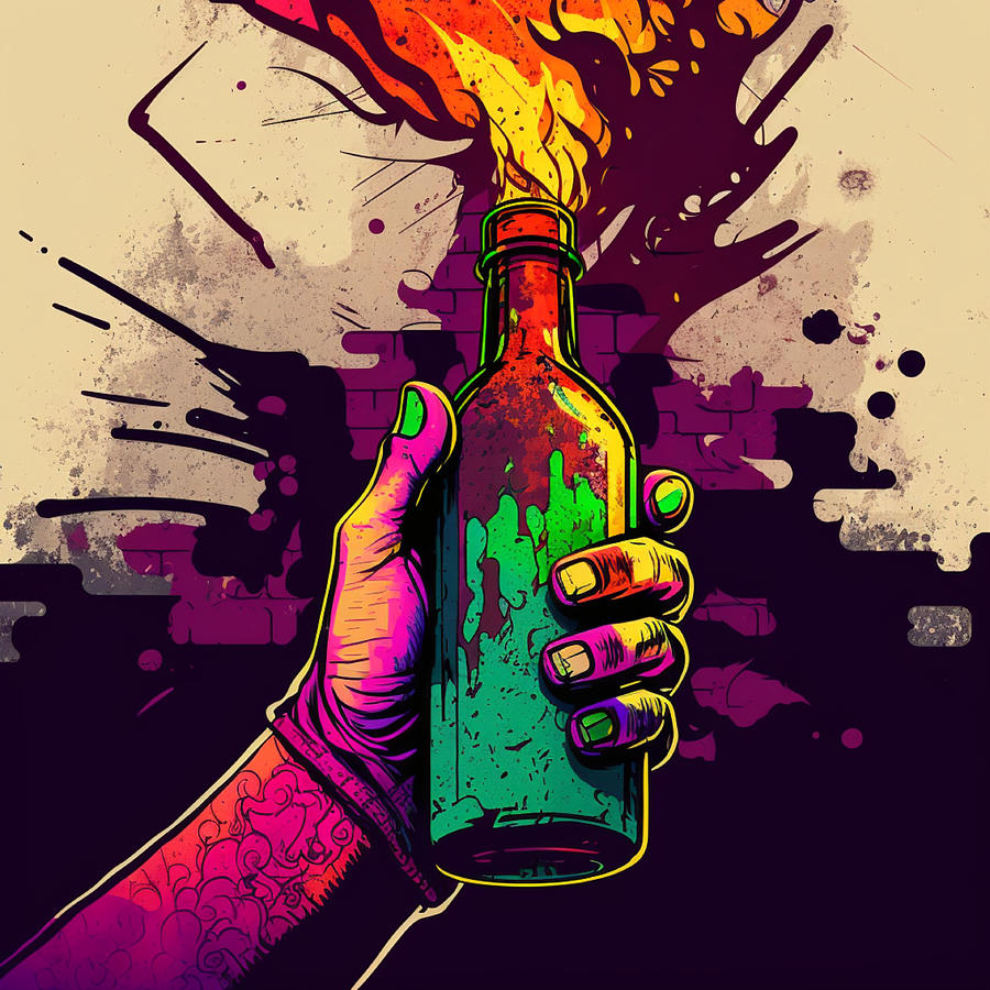 Molotov Cocktail Digital Art by Bobby Sids - Pixels