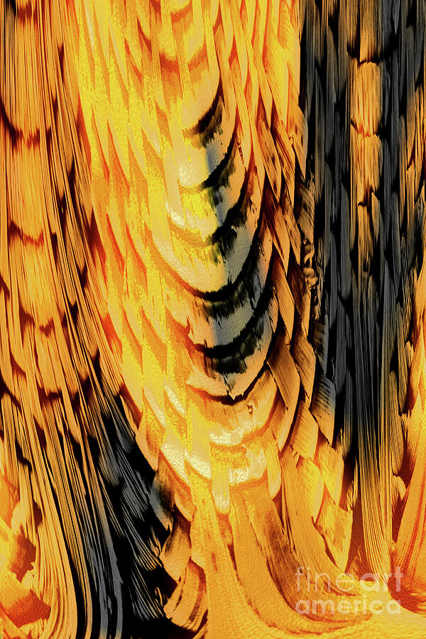 Molten Gold Abstract Art Photograph by Regina Geoghan
