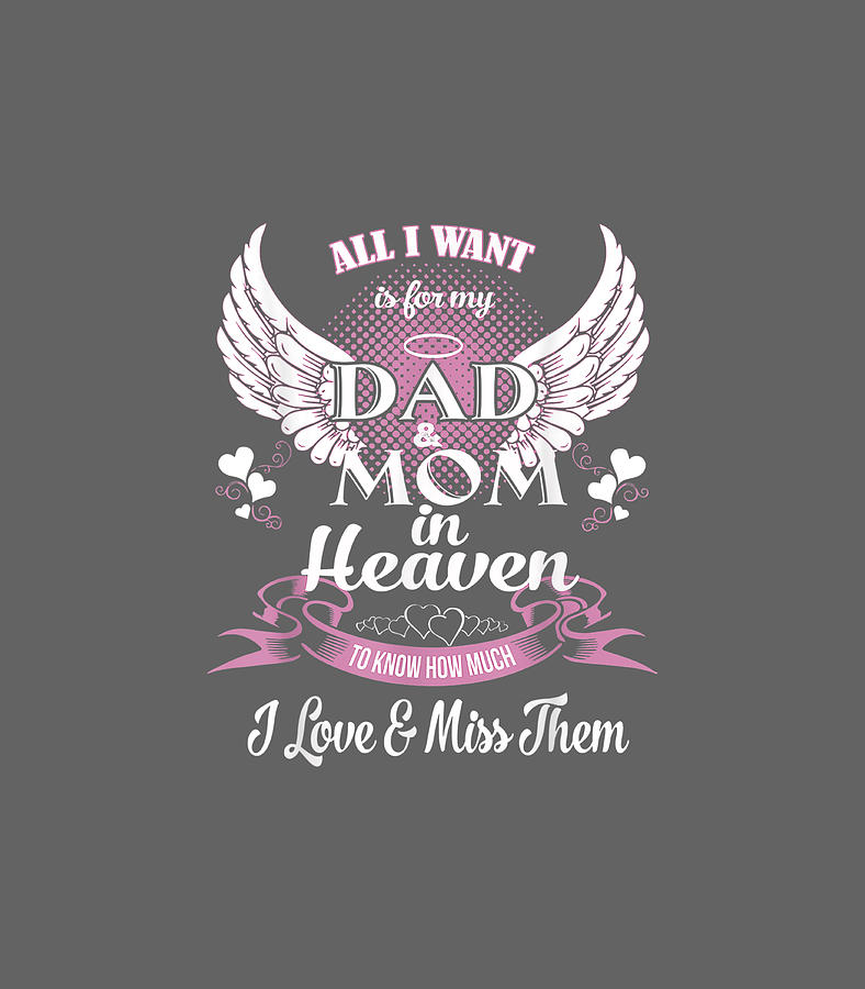 Mom Dad My Angels in Memory of Parents in Heaven Digital Art by Kobiev ...