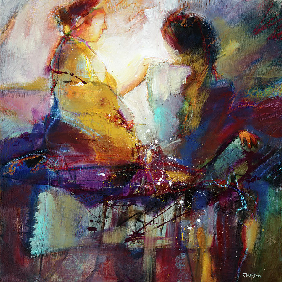 Moment of Forgiving Painting by Jen Norton