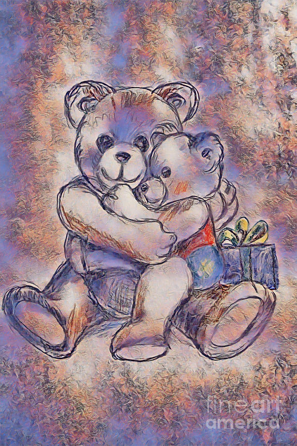 Momma Bear Hugs Digital Art by Dr Debra Stewart