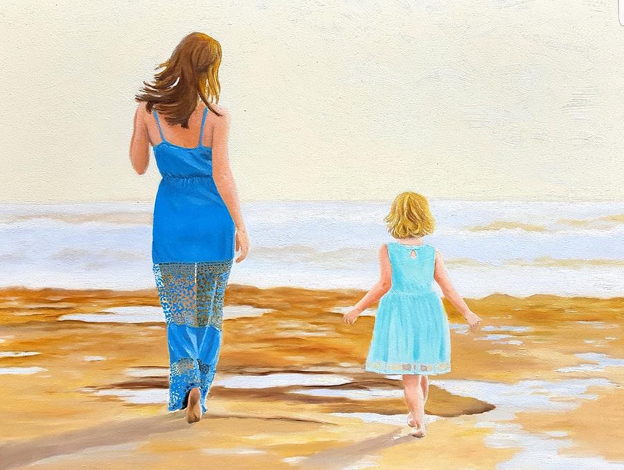 Mommy and Me Painting by Karyn Robinson