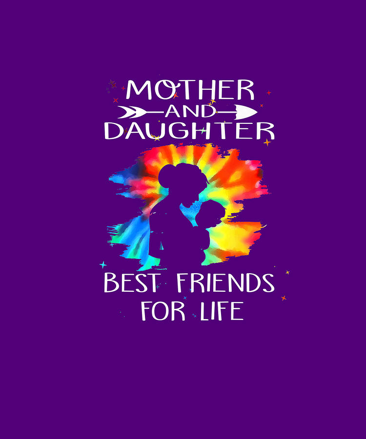 Mommy Daughters Best Friend Sons Best Partner Mothers Day T Shirt Drawing By Ngo Ngoc Fine 