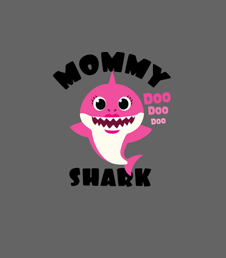 Mommy Shark for Mom Shark Baby Cute Matching Family Digital Art by ...