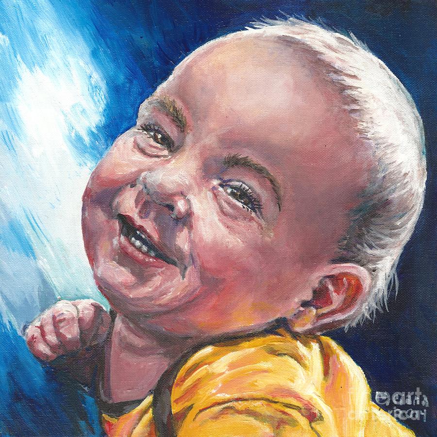 Mommys Sunshine Painting by Merana Cadorette