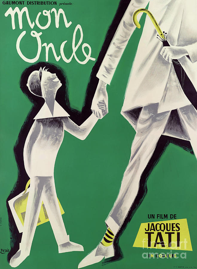 Vintage Mixed Media - Mon Oncle, 1958 by Movie World Posters