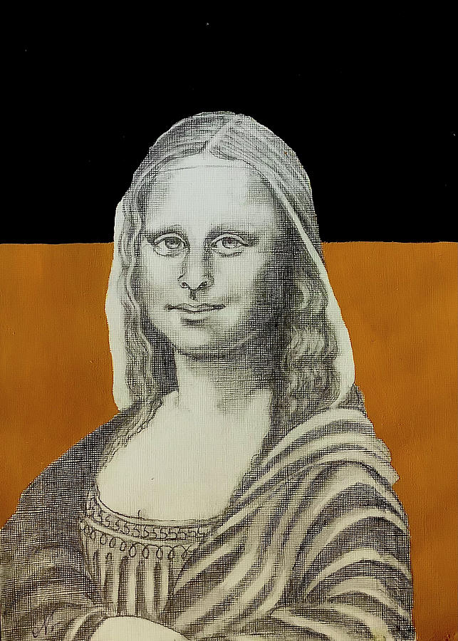 Mona Lisa After Leonardo Da Vinci Drawing