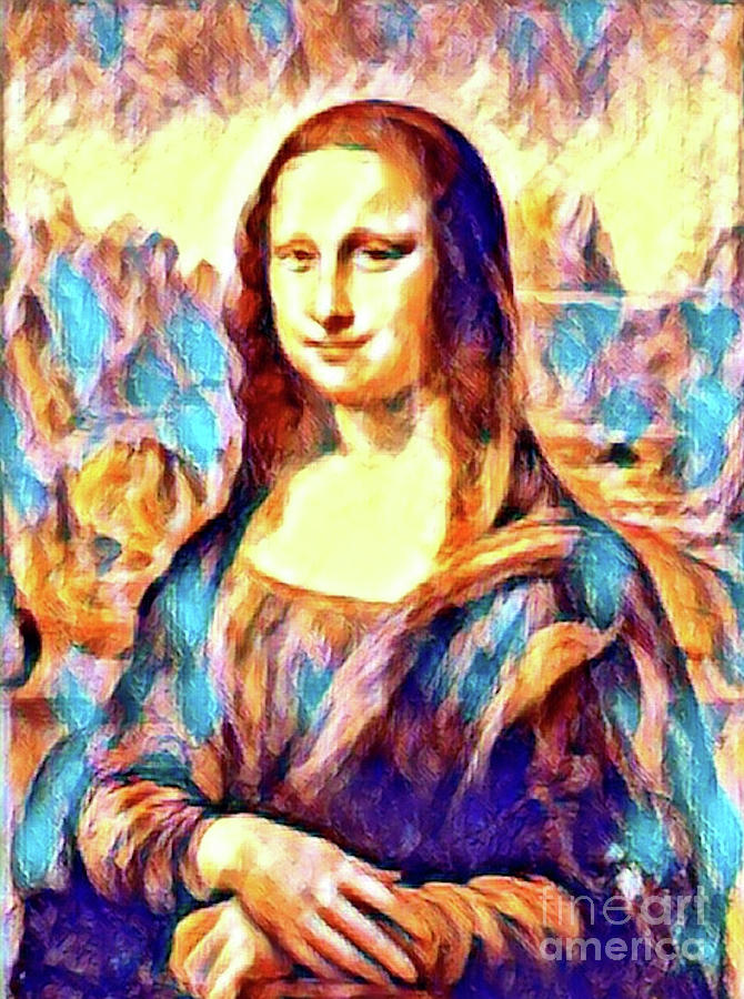 Mona Lisa Mondernized Painting by Christine Tyler