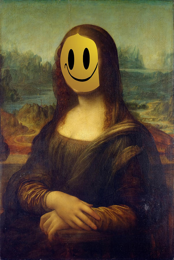 Mona Lisa Smile II Homage to Banksy Sans Text Painting by Miller Clark ...