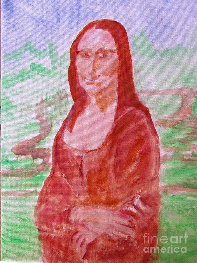 Mona Lisa Painting by Stanley Morganstein