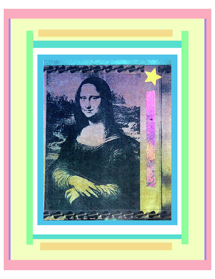 Mona with Color Digital Art by Mary Ann Leitch