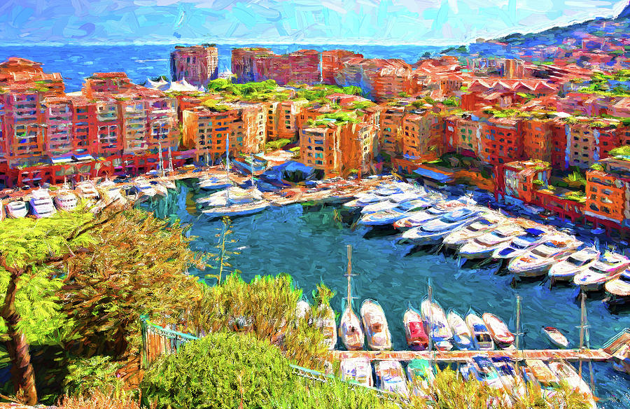 Monaco, Monte Carlo Residential Area #2 Digital Art by Tatiana Travelways