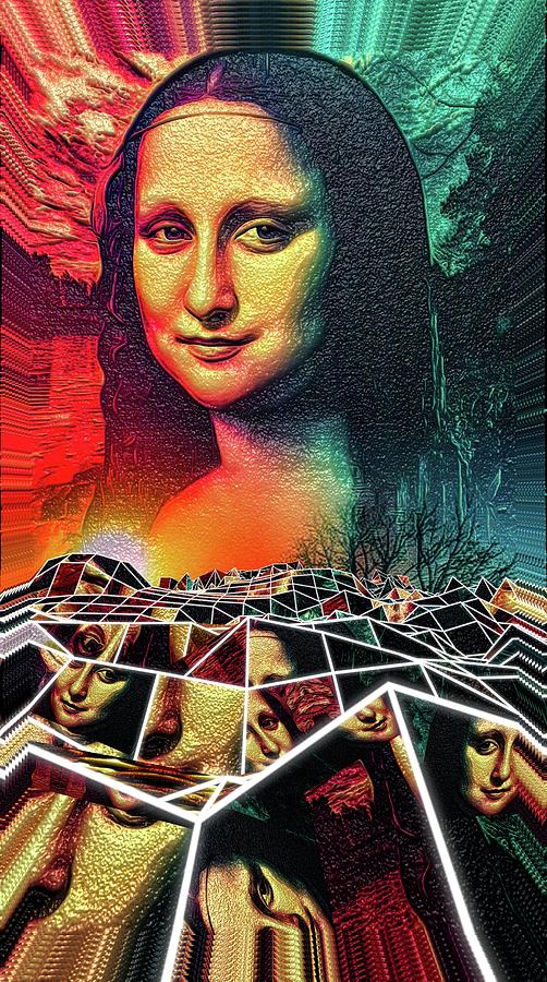 Monalisa Digital Art - MONALISA REIMAGINED Version 3.0 by Akash Guha Roy