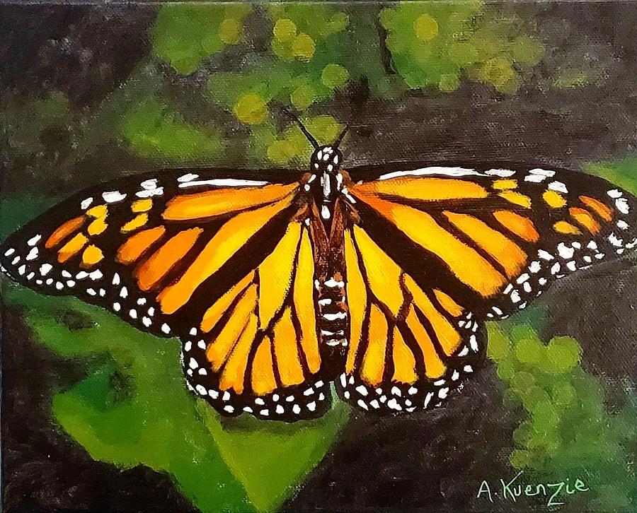 Monarch Painting by Amy Kuenzie