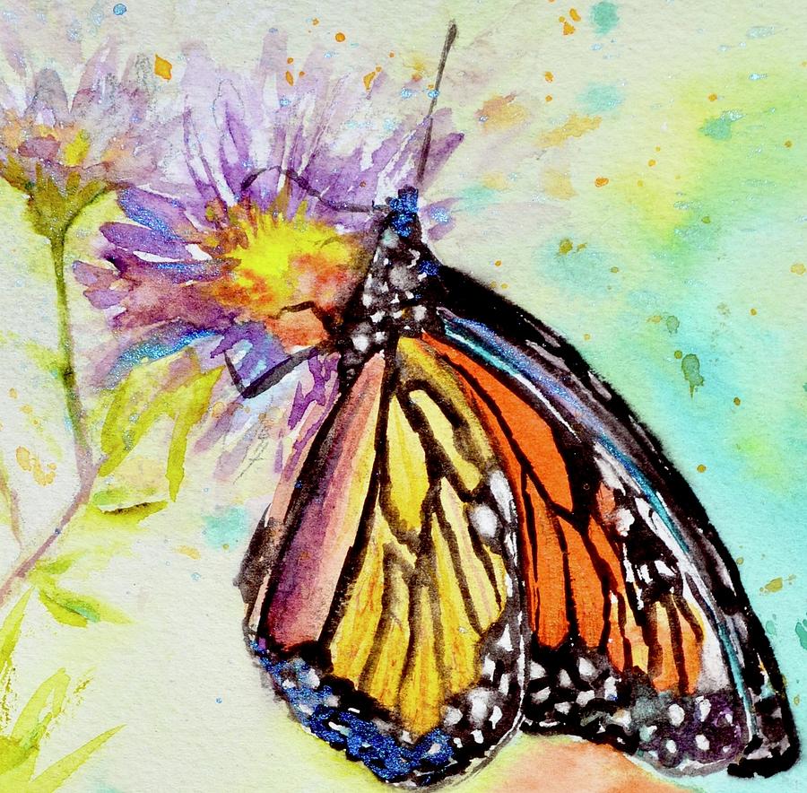 Monarch Painting by Beverley Harper Tinsley