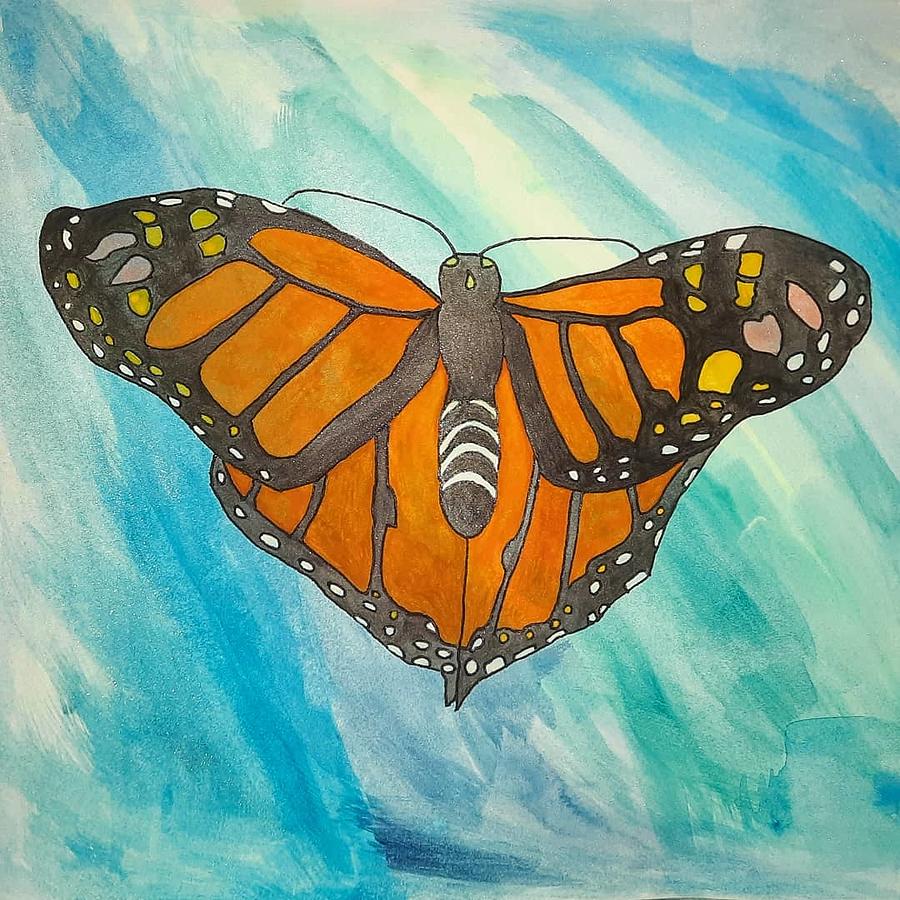 Monarch butterfly Mixed Media by Briana Coolbaugh - Fine Art America