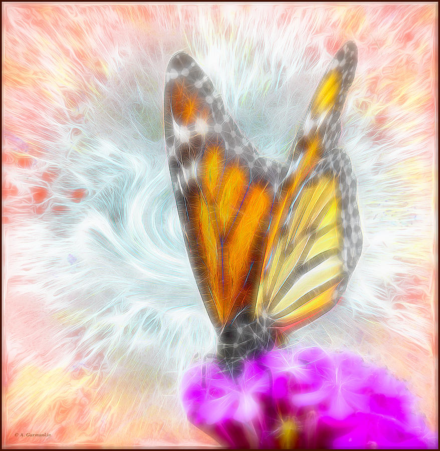 Monarch Butterfly, Digital Art Digital Art