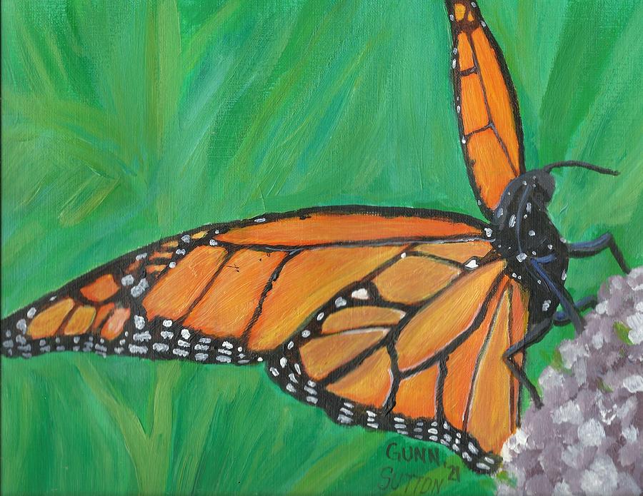 Monarch Butterfly Painting by Katrina Gunn