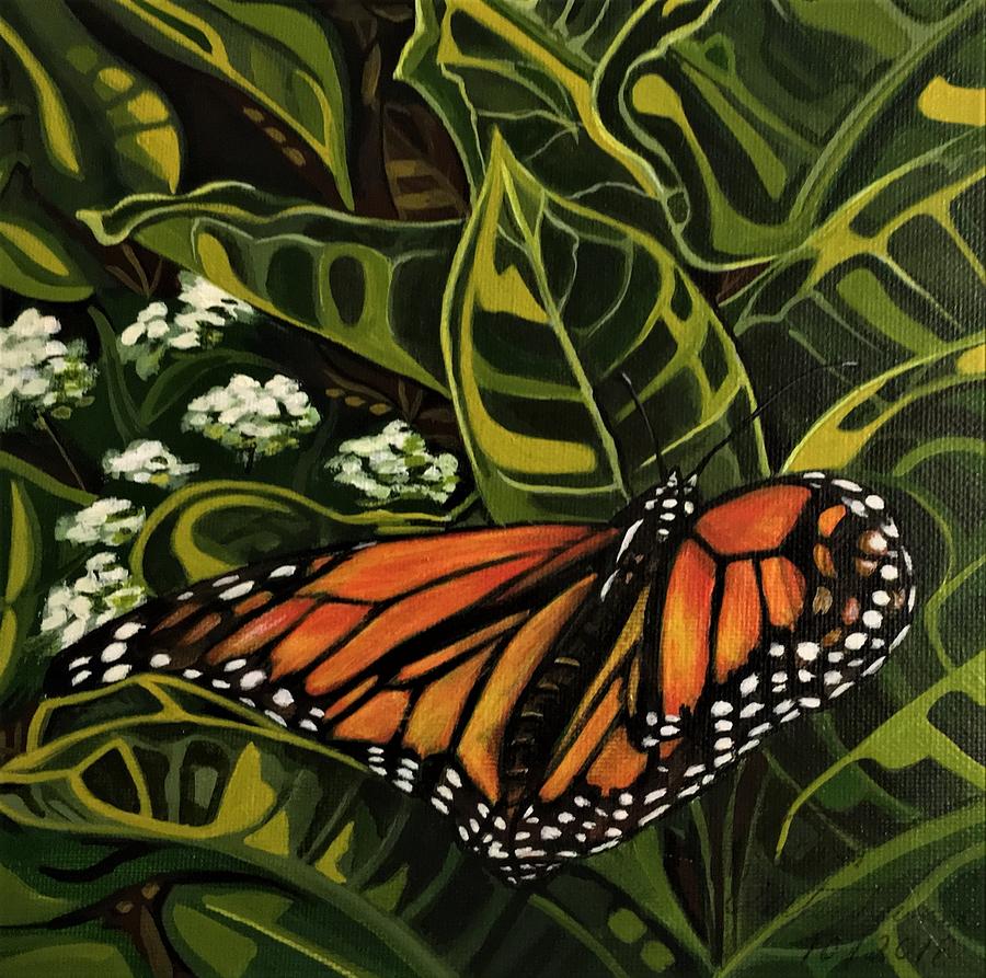 Monarch Butterfly Painting by Pam Veitenheimer