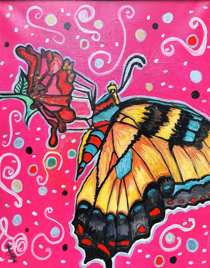 Monarch Butterfly Painting by Shirley Offill