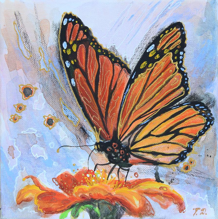 Monarch Butterfly Painting By Tatyana Dubinina - Fine Art America