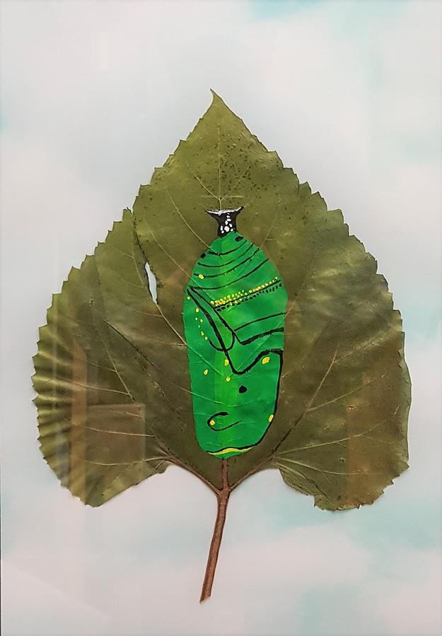 Monarch Cocoon Painting by Ralph Root