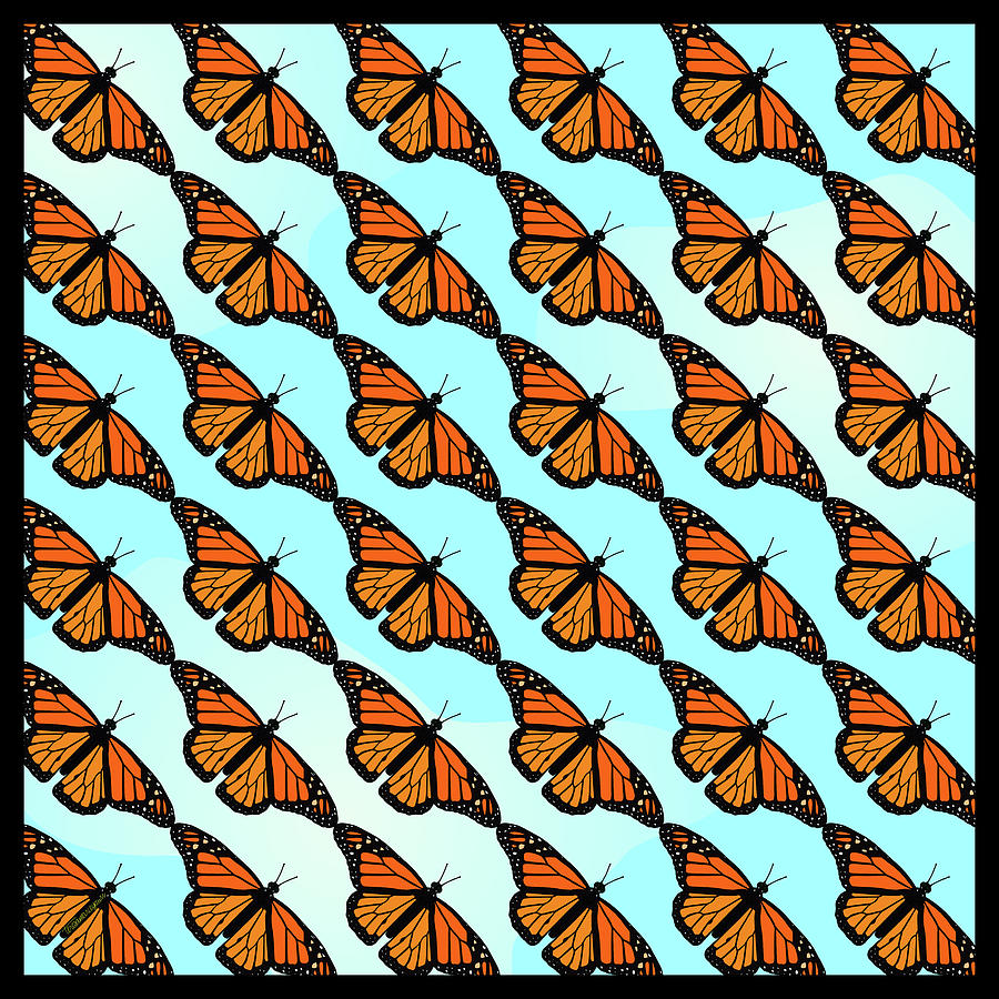 Monarch Migration Digital Art by Teresamarie Yawn