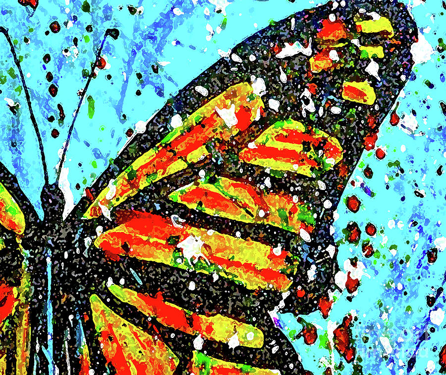 Monarch Wing Abstract Digital Art by Genevieve Esson