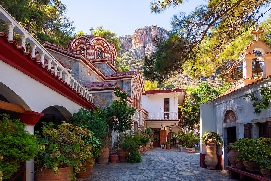 Monastery of St. George Selinari, Káto Elounda, Crete, Greece Photograph by Joe Daniel Price