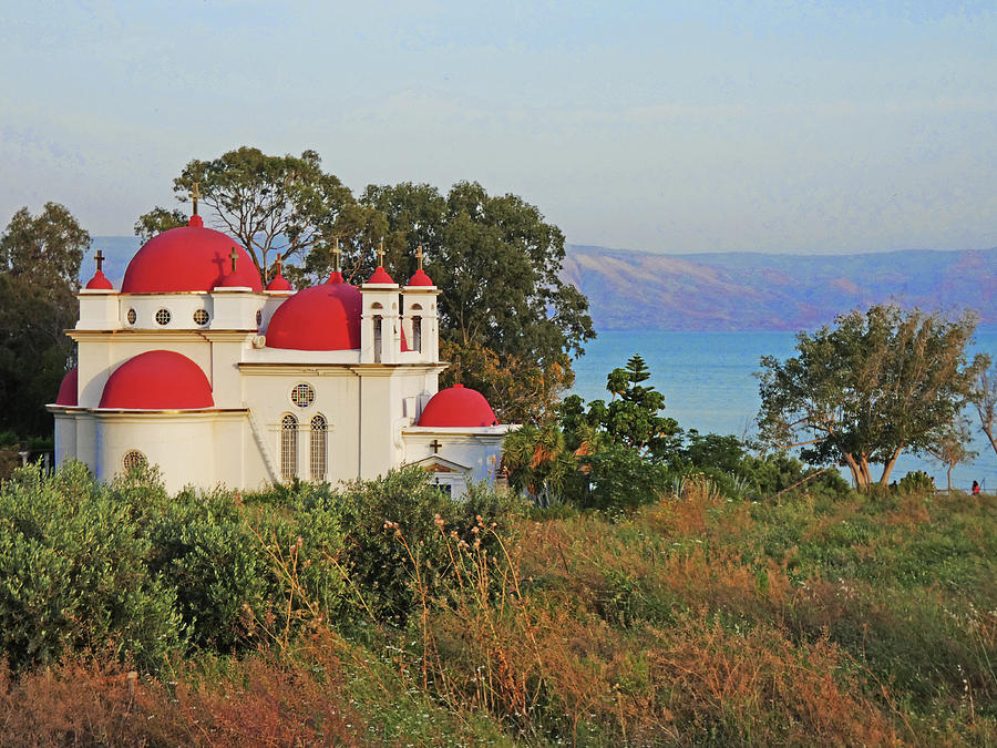 Church With Red Roof Domes Photograph