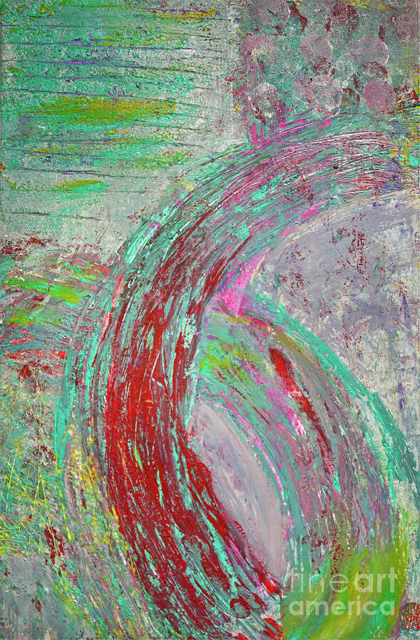 Monday Morning Abstract Painting by Iris Richardson