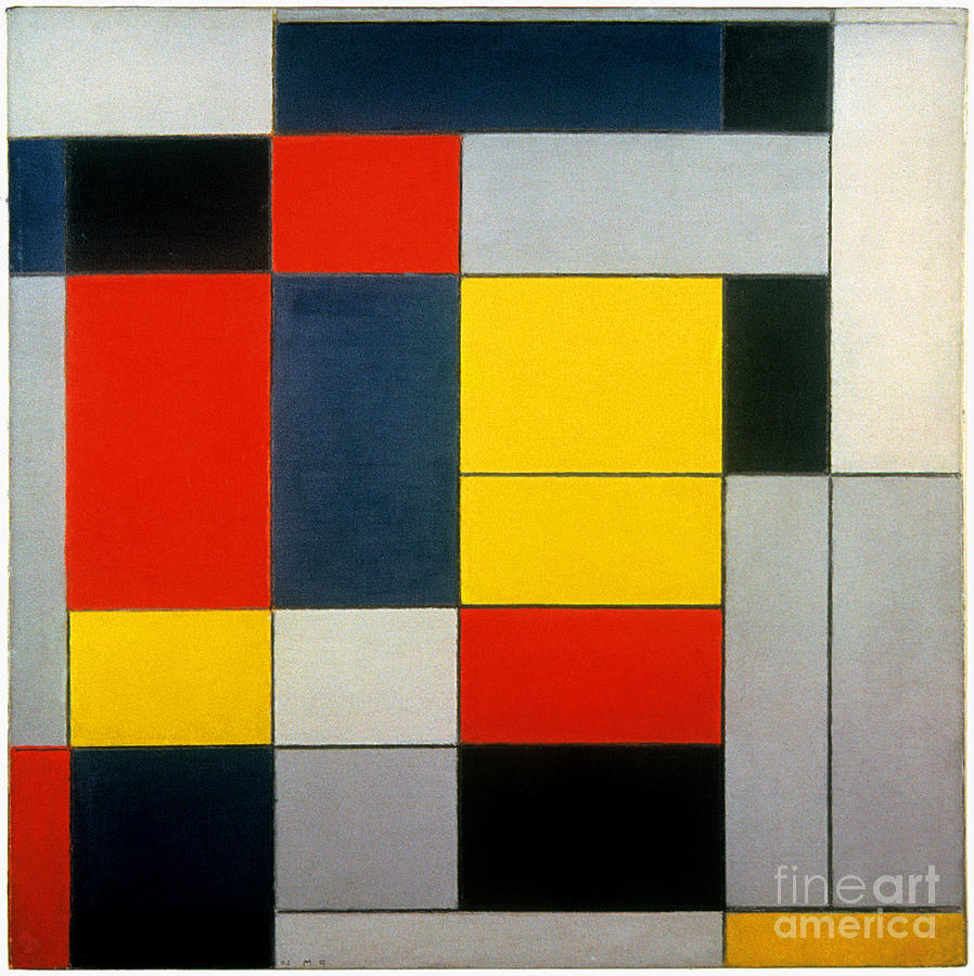 Mondrian Composition, 1920 Painting by Piet Mondrian