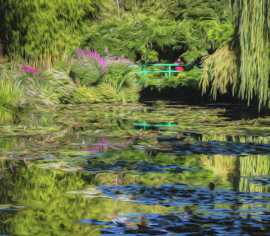 Monet Gardens pond, Giverney, France Photograph by Dan Hartford