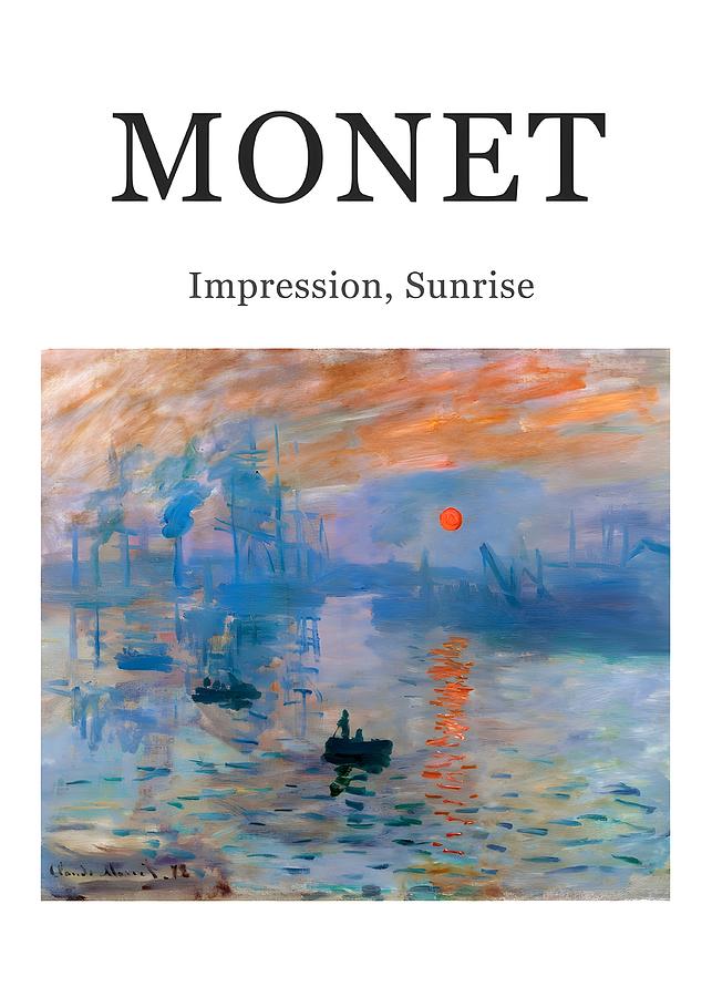 Monet Impression sunris Painting by Charlie Mackesy - Fine Art America