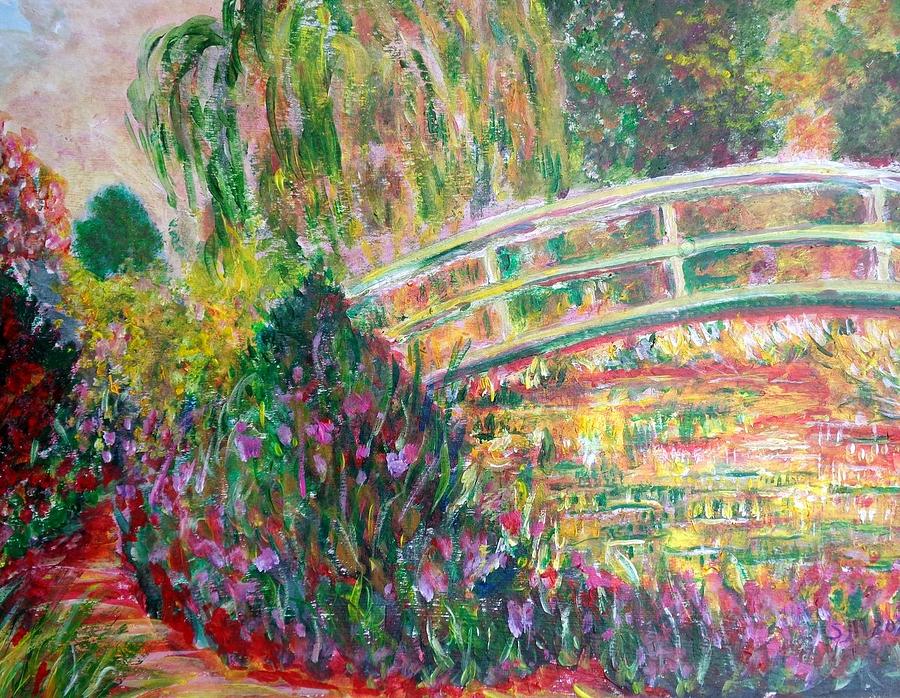 Monet in red revisited Painting by Sarah Hornsby