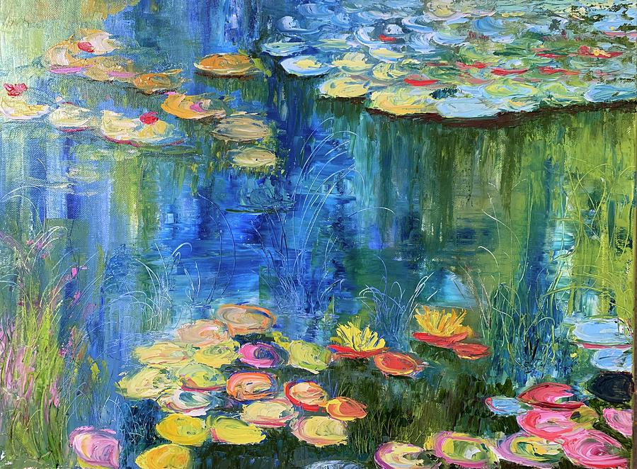 Monet Love Painting by Maria-Victoria Checa