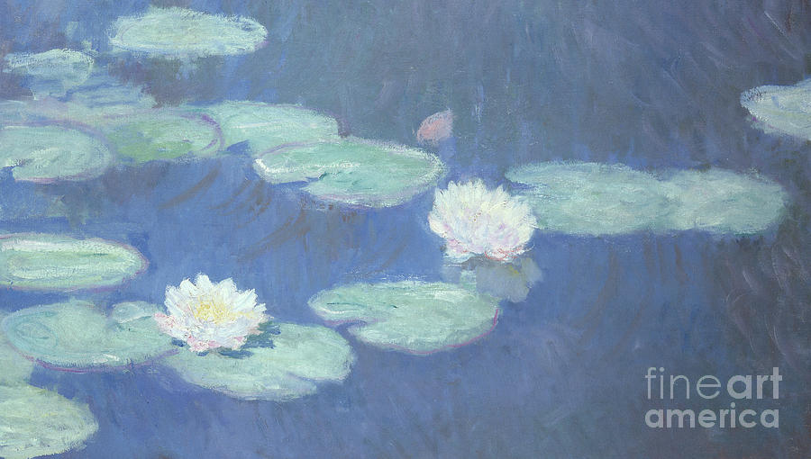 Monet, Nympheas, 1916 to 1919, oil Painting by Claude Monet