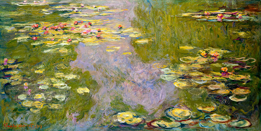 Claude Monet Painting - Monet- Water Lilies 1919 by Claude Monet