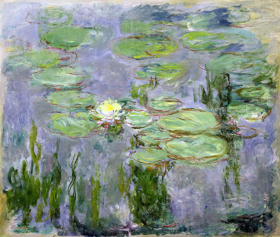 Claude Monet Painting - Monet- Water Lilies  W1797 by Claude Monet