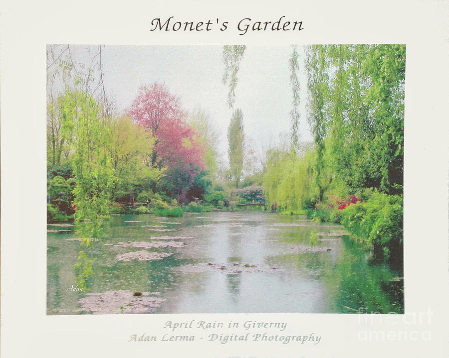 Monets Garden April Rain in Giverny Photograph by Felipe Adan Lerma