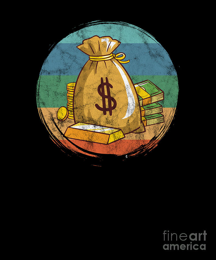 Money Circle Vintage Digital Art by Thomas Larch - Fine Art America