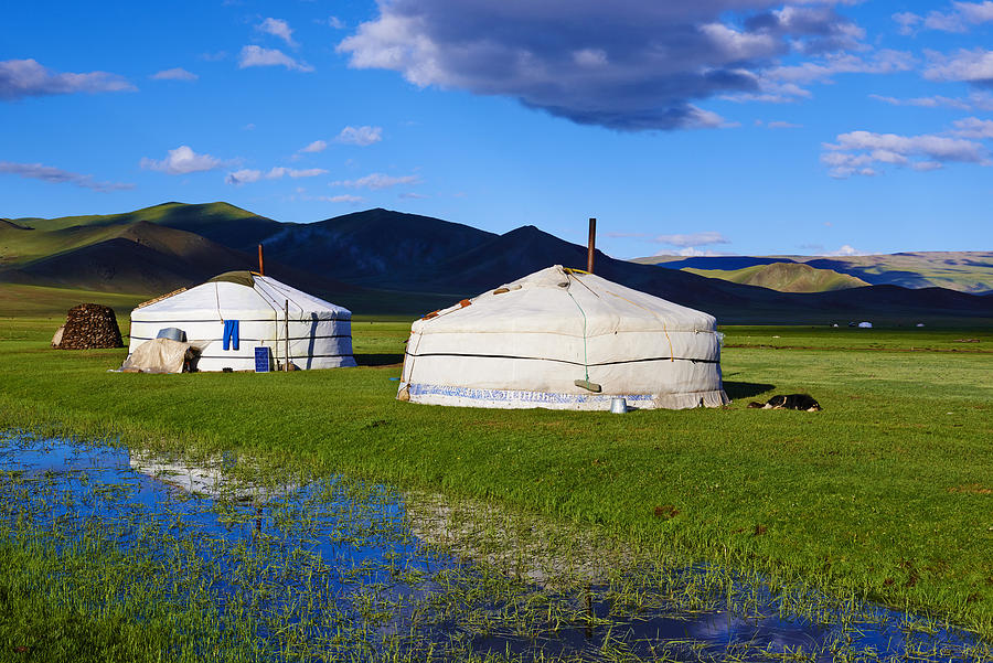Mongolia, Bayankhongor, nomad camp Photograph by Tuul & Bruno Morandi