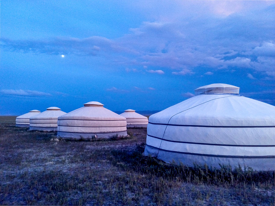 Mongolian Yurts Photograph by Sascha Grabow