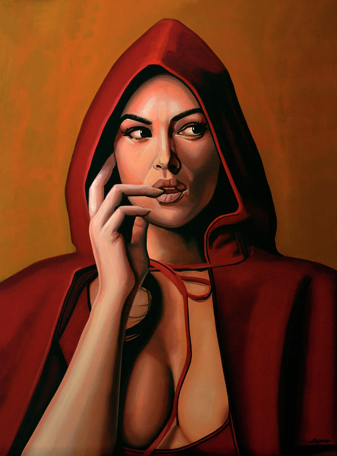 Monica Bellucci Painting Painting by Paul Meijering