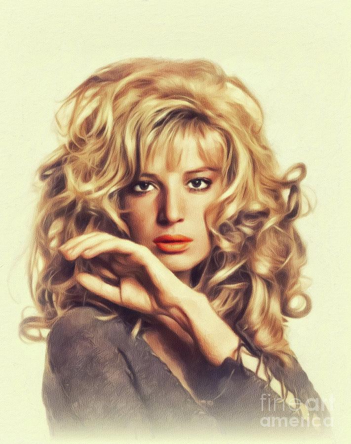 Monica Vitti, Vintage Actress Painting by Esoterica Art Agency